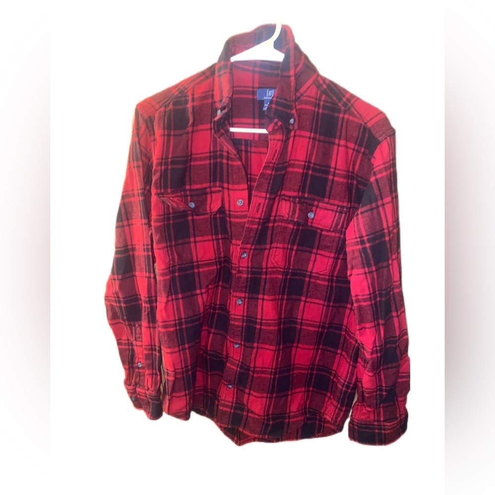 Red & Black Button Up Flannel Size S
